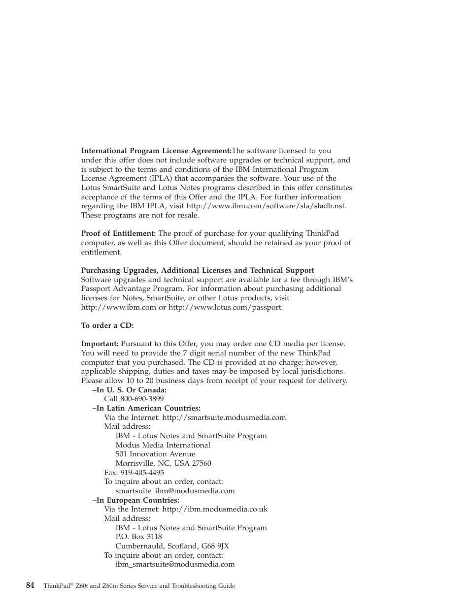 Order | Lenovo Z60T User Manual | Page 106 / 112