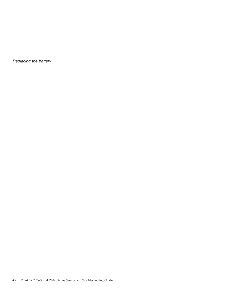 Replacing, Battery | Lenovo Z60T User Manual | Page 64 / 112