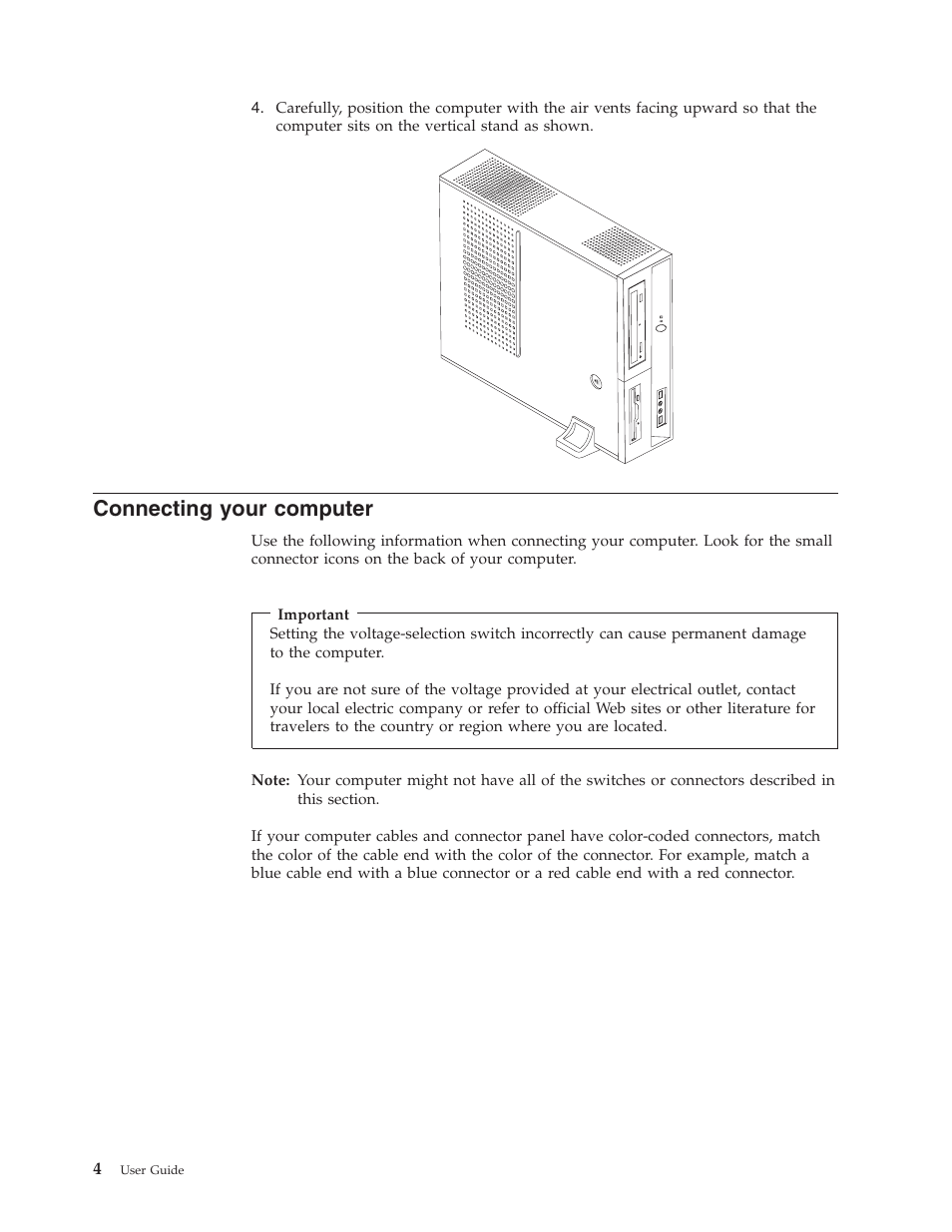 Connecting your computer, Connecting, Your | Computer | Lenovo 6491 User Manual | Page 24 / 98