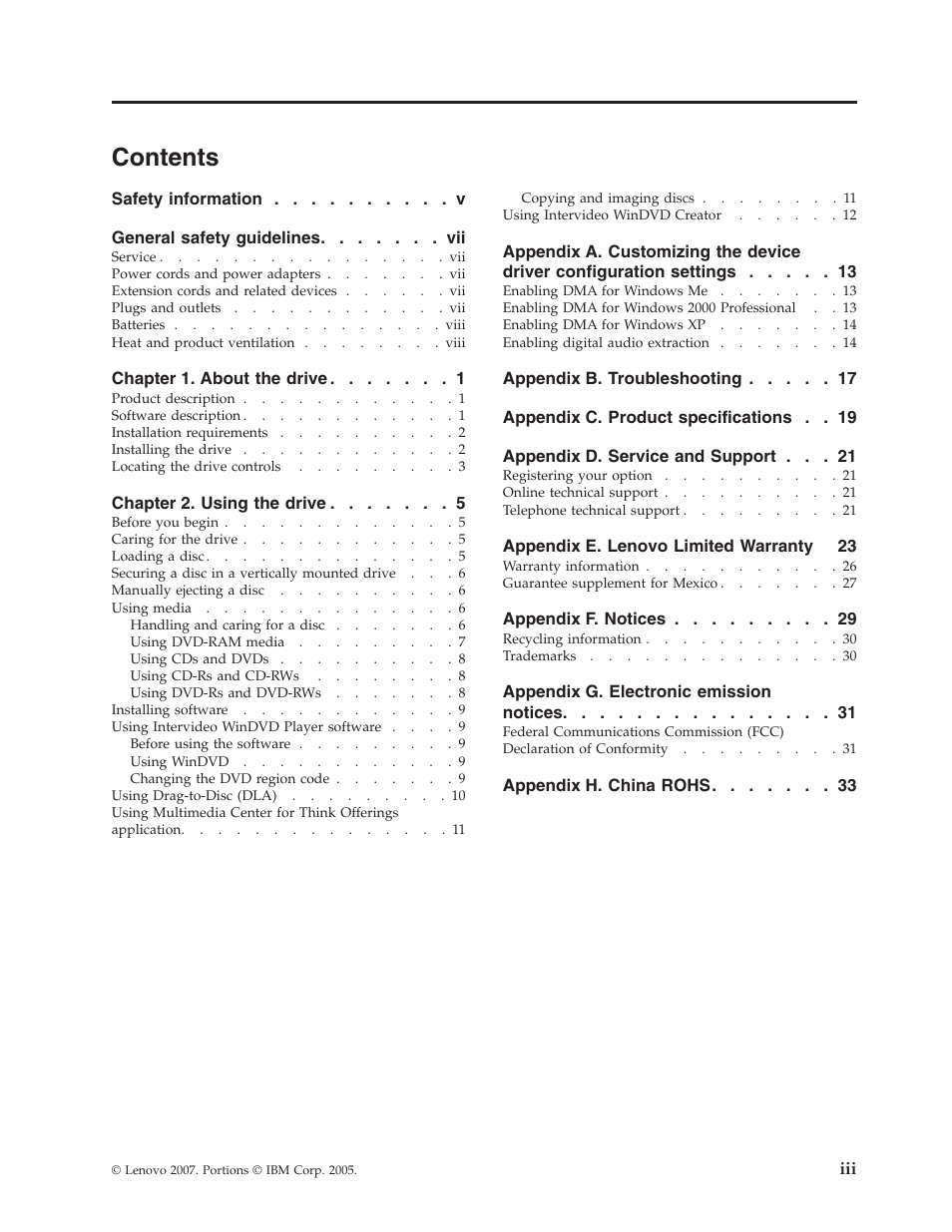 Lenovo ThinkPad 41N5647 User Manual | Page 5 / 46