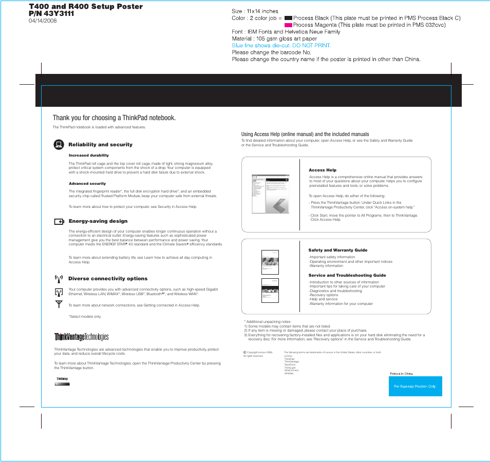 Lenovo 43Y3111 User Manual | Page 2 / 2