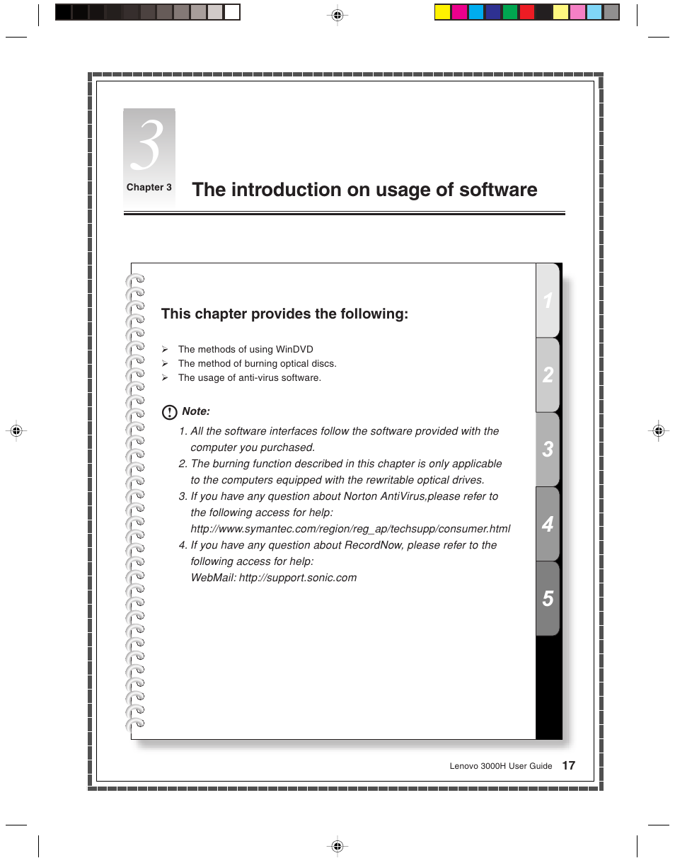 The introduction on usage of software | Lenovo 3000H User Manual | Page 20 / 51