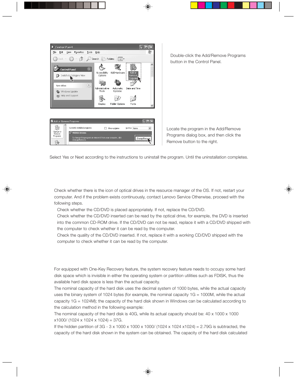 5 optical drives and hard disks | Lenovo 3000H User Manual | Page 50 / 51