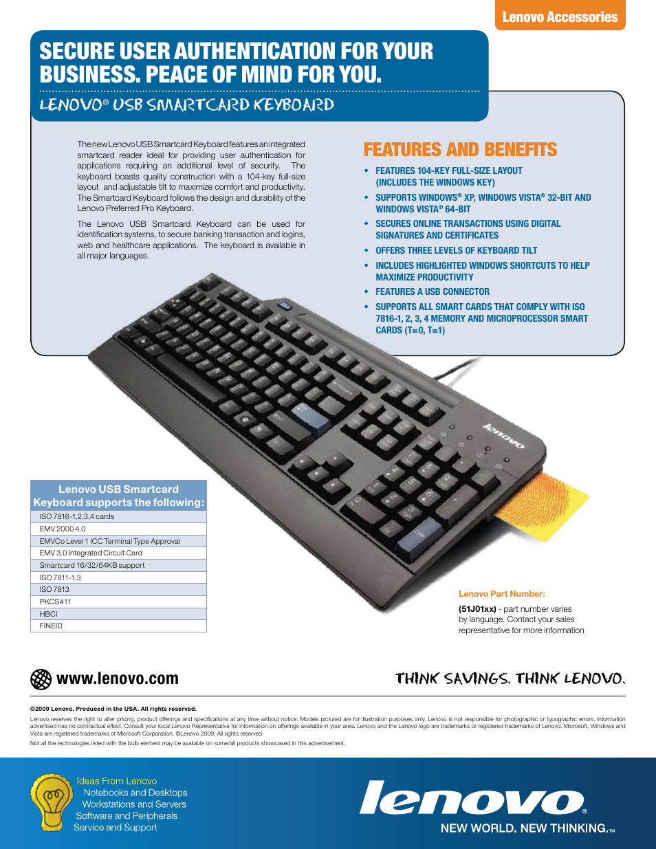 Lenovo 51J01xx User Manual | 1 page