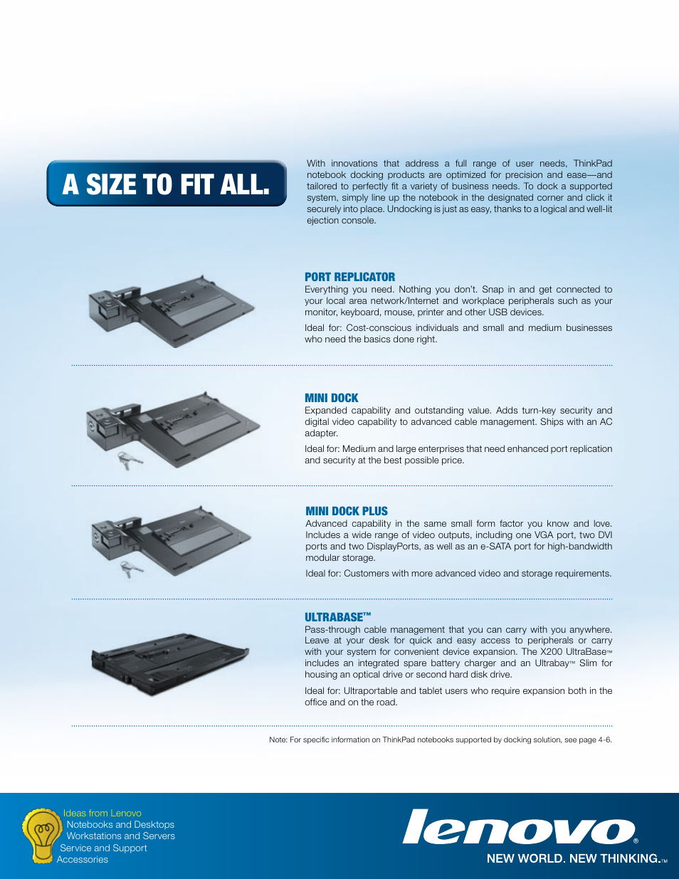 A size to fit all | Lenovo ThinkPad 250510W User Manual | Page 3 / 6