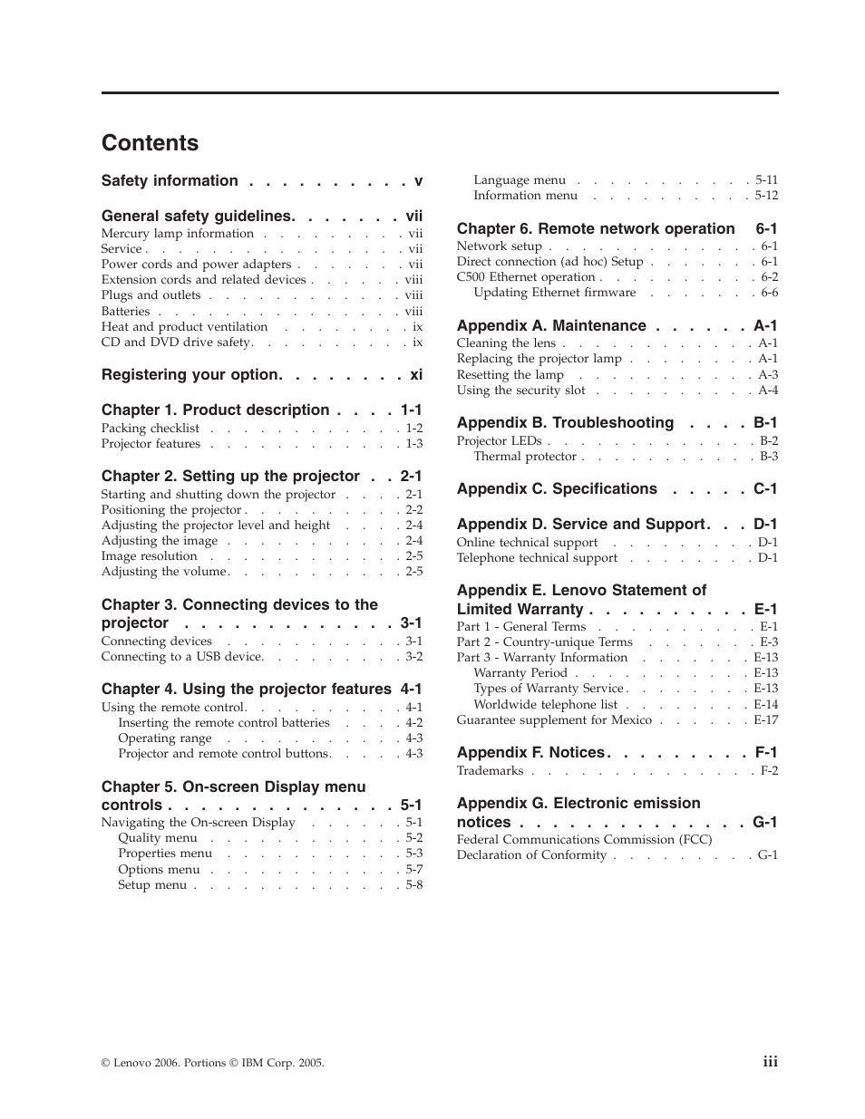 Lenovo C500 User Manual | Page 5 / 92