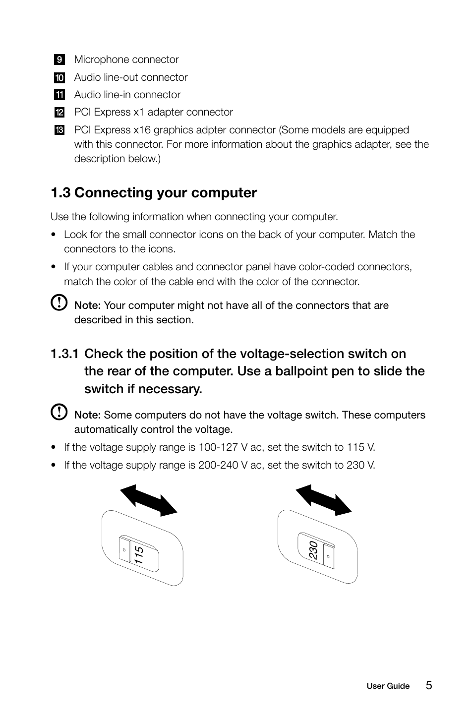 3 connecting your computer | Lenovo 10041-10049 User Manual | Page 10 / 35