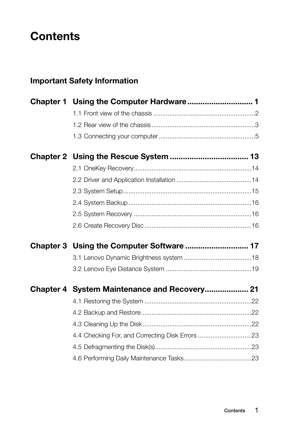 Lenovo 10041-10049 User Manual | Page 4 / 35