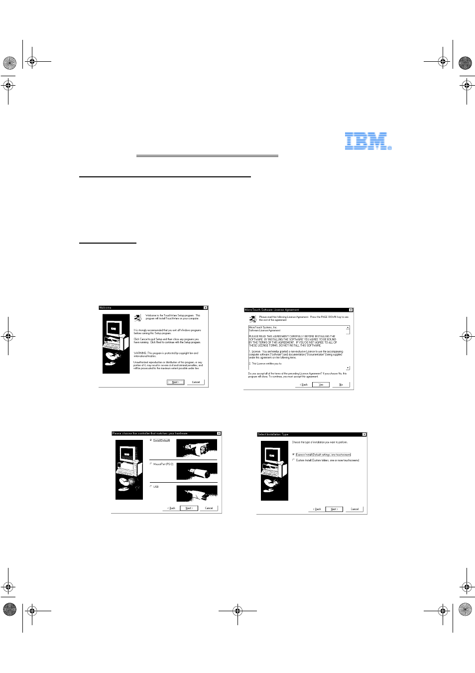 Guida all'installazione rapida, Impostazione del monitor tattile t54t, Installazione | Lenovo T54T User Manual | Page 11 / 14