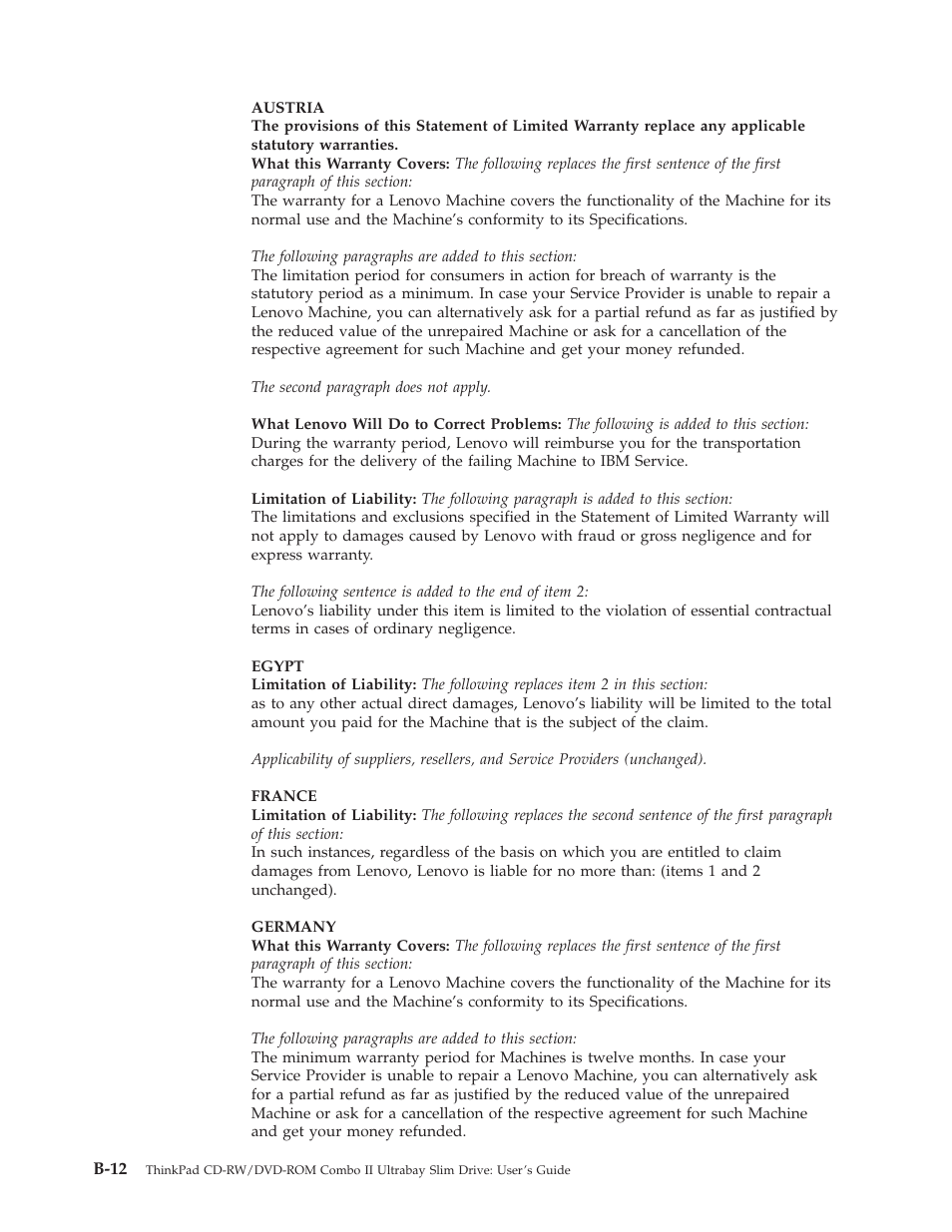 Lenovo ThinkPad 40Y8626 User Manual | Page 42 / 58
