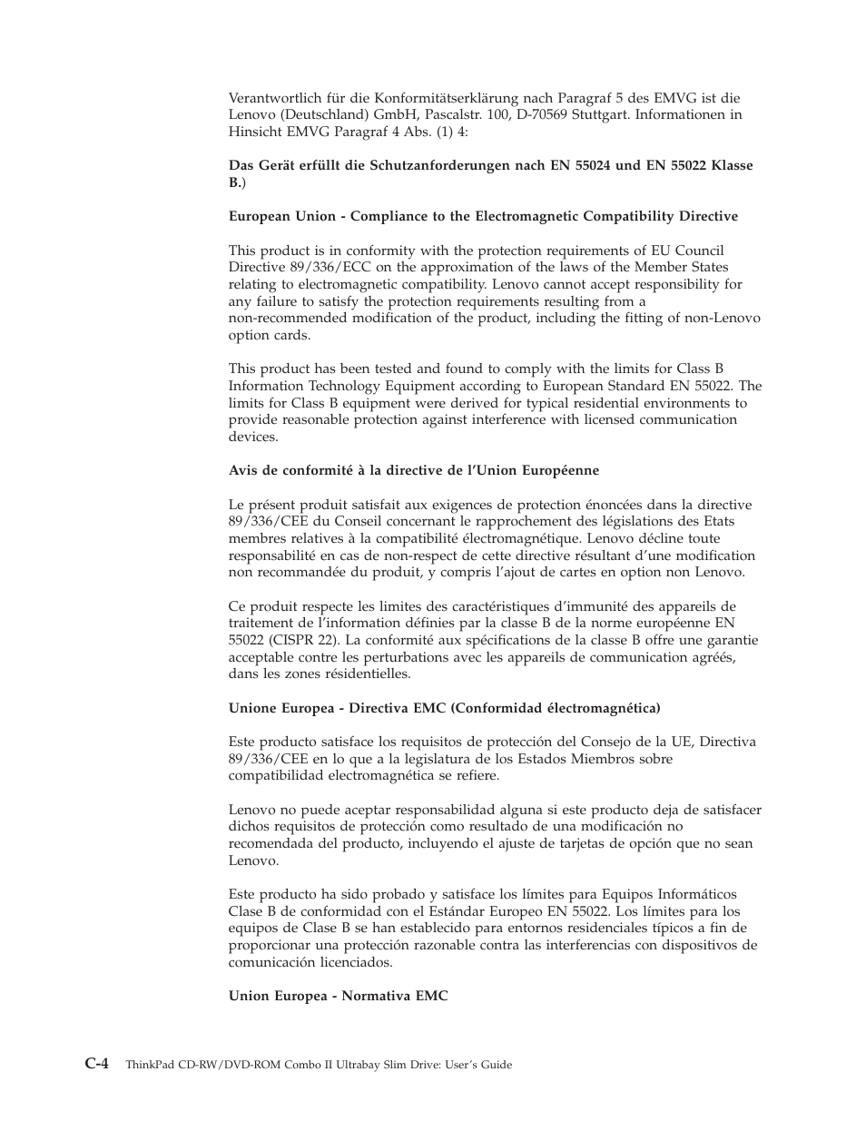 Lenovo ThinkPad 40Y8626 User Manual | Page 54 / 58