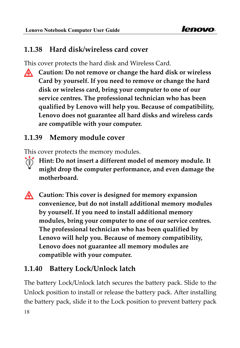 Lenovo 3000 Series User Manual | Page 18 / 66