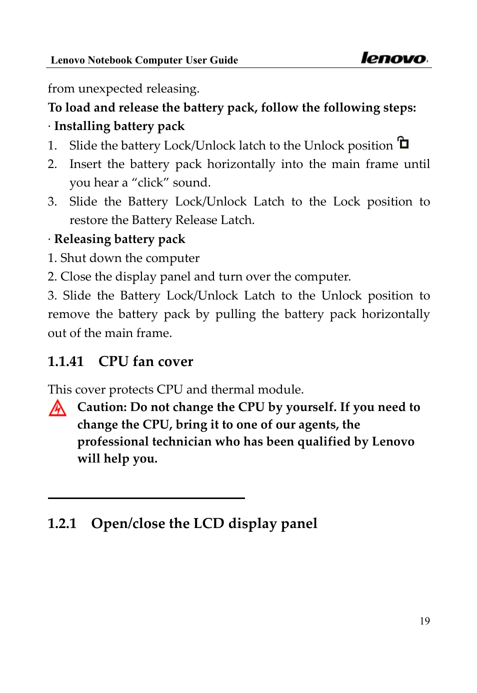 2 turn on/off the power | Lenovo 3000 Series User Manual | Page 19 / 66