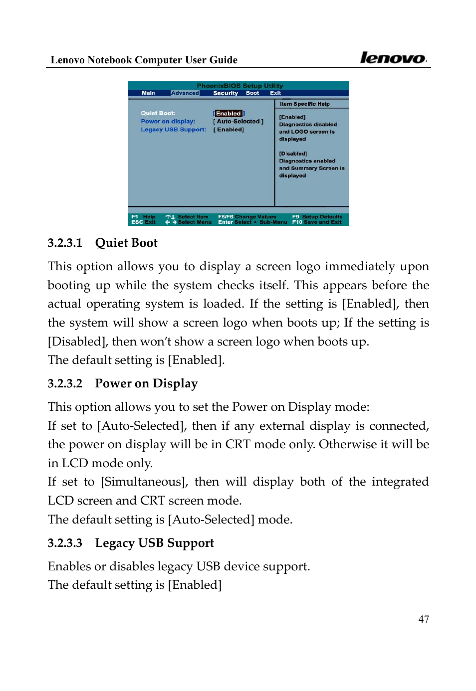 Lenovo 3000 Series User Manual | Page 47 / 66