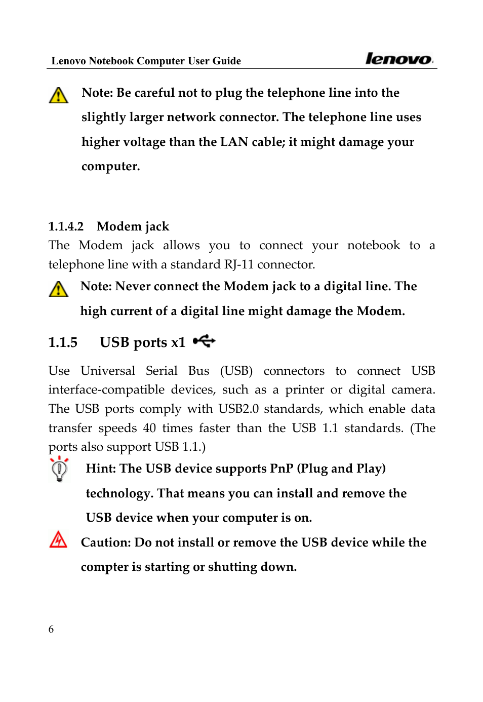 Lenovo 3000 Series User Manual | Page 6 / 66