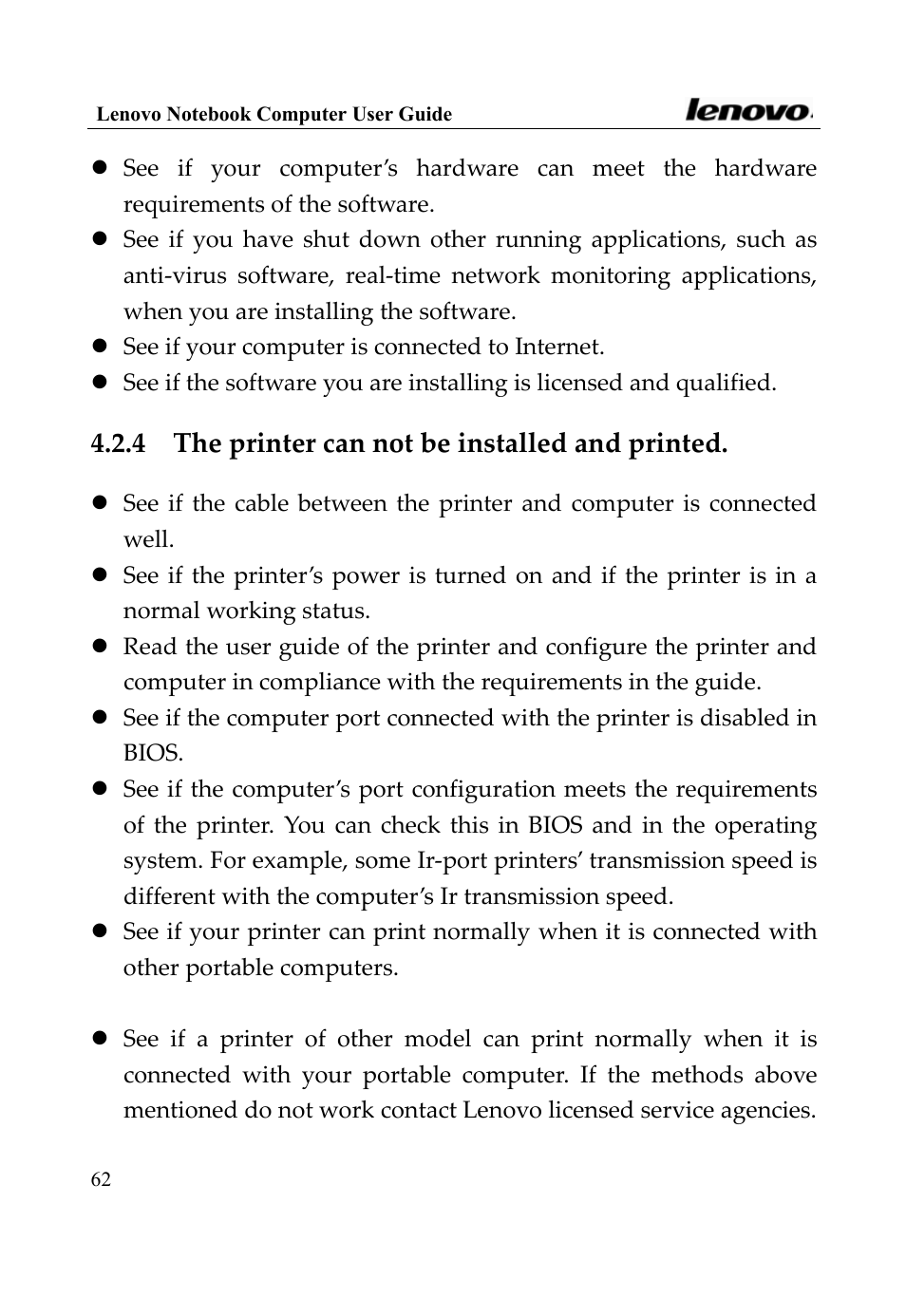 Lenovo 3000 Series User Manual | Page 62 / 66