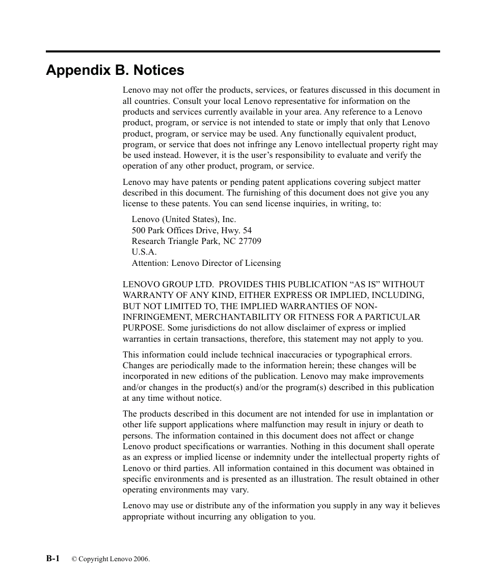 Appendix b. notices | Lenovo THINKVISION 9227-HB2 User Manual | Page 34 / 35