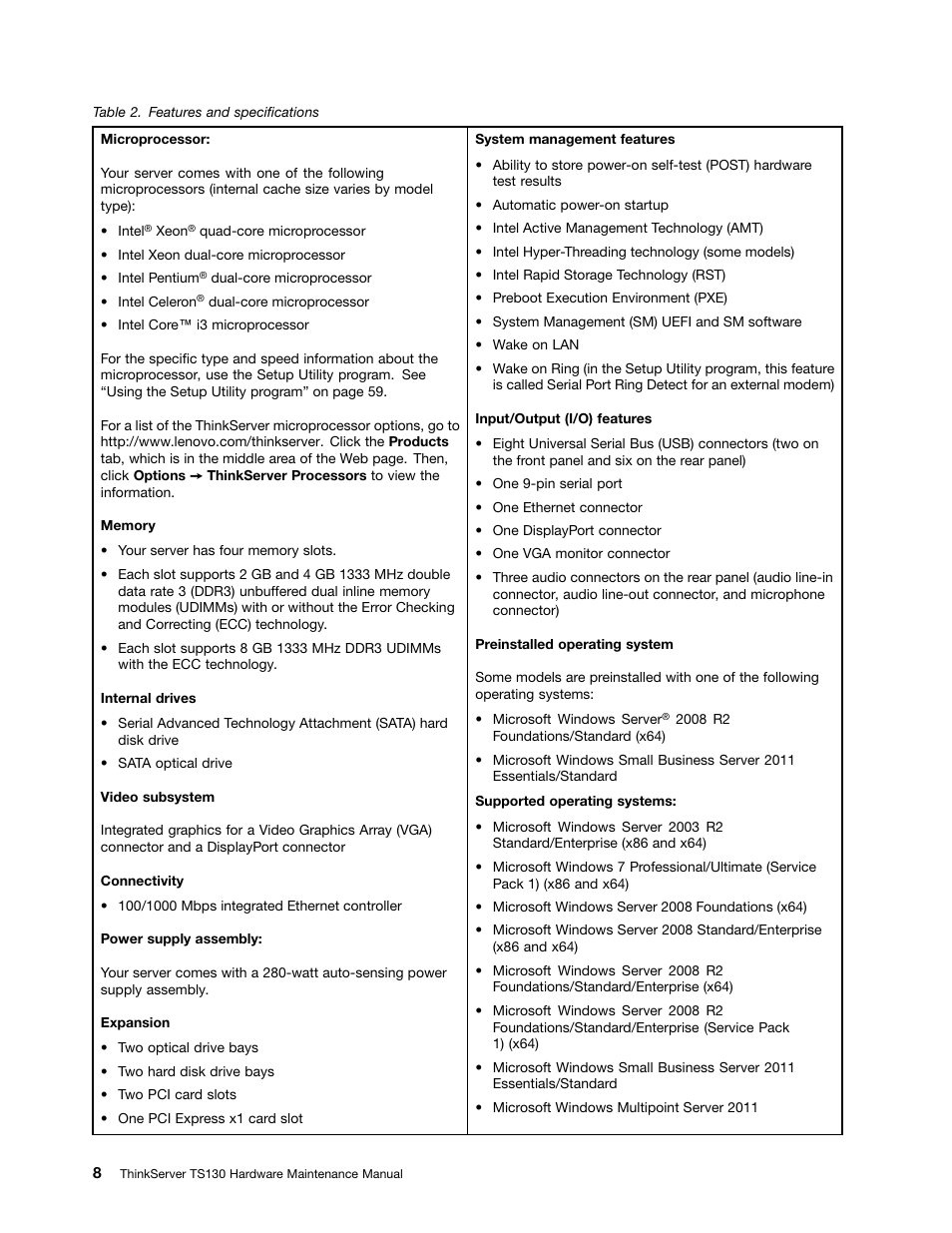 Lenovo TS130 User Manual | Page 20 / 122