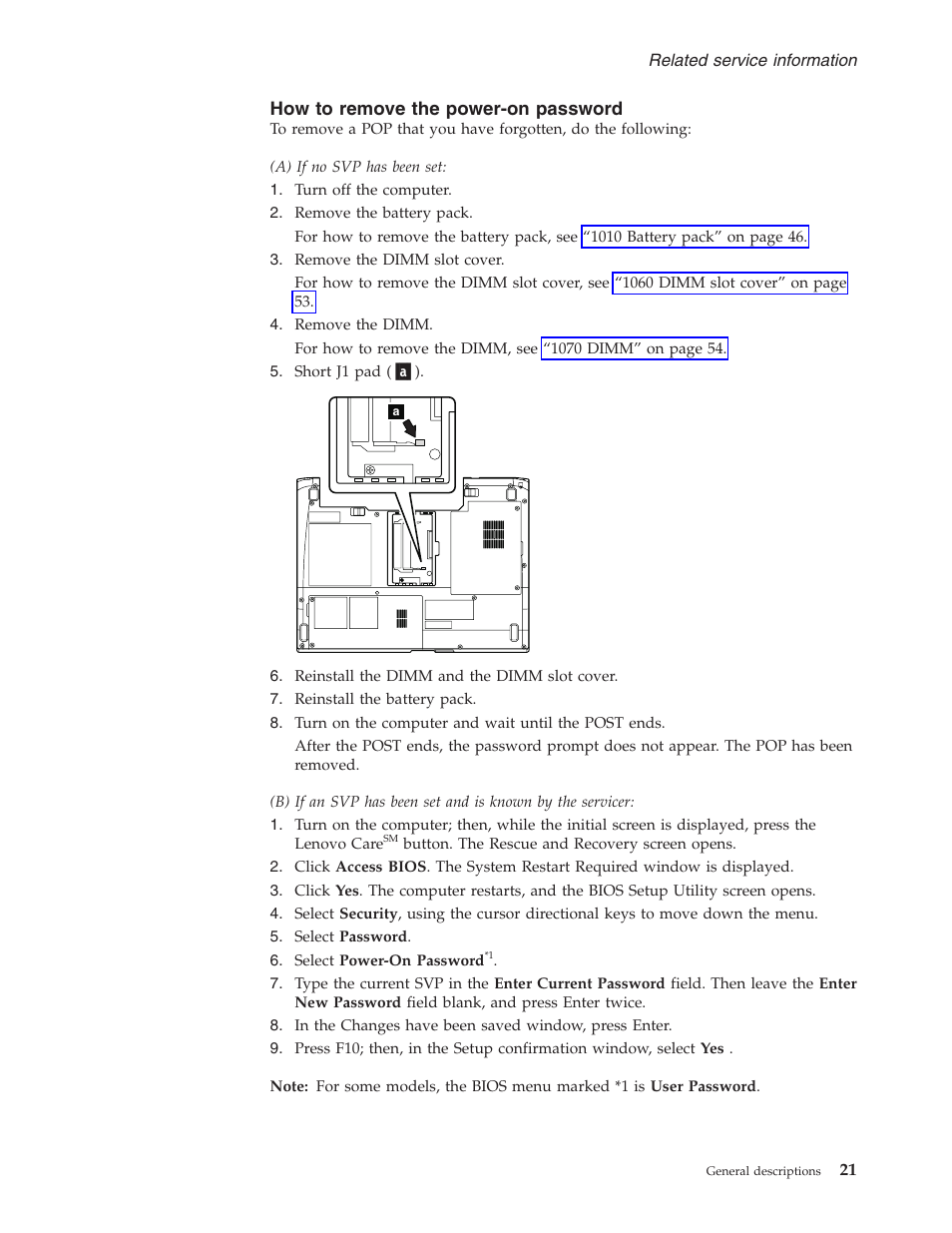 How to remove the power-on password, Remove, Power-on | Password | Lenovo 3000 N200 User Manual | Page 27 / 165