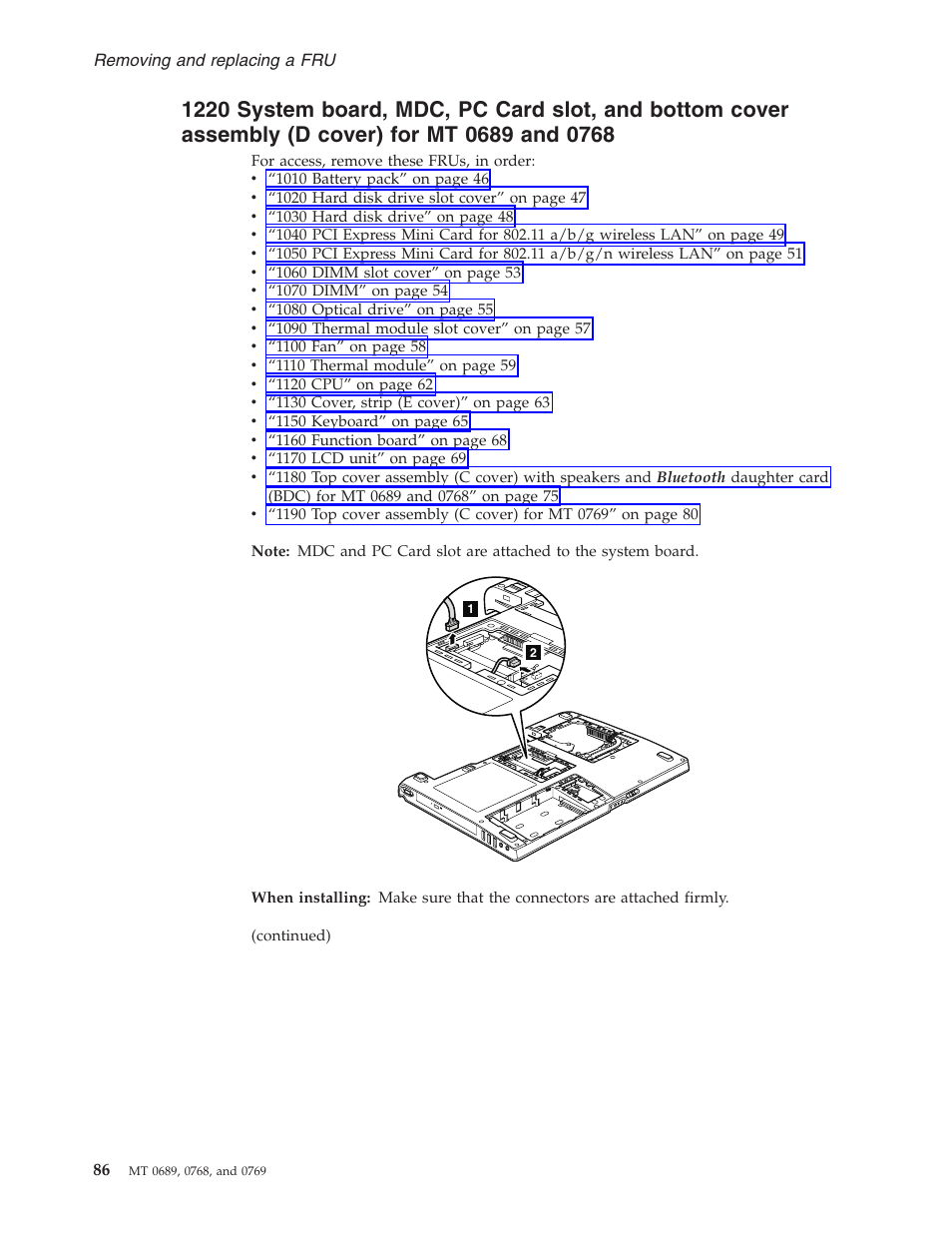 System, Board, Card | Slot, Bottom, Cover, Assembly, Cover) | Lenovo 3000 N200 User Manual | Page 92 / 165