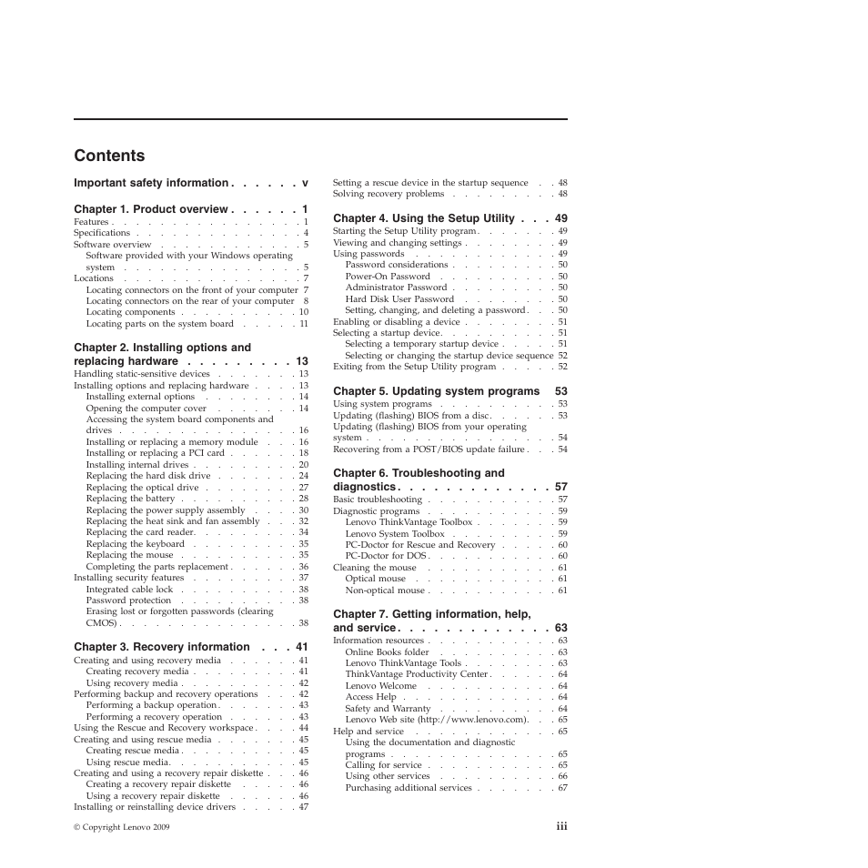 Lenovo 3379 User Manual | Page 5 / 84
