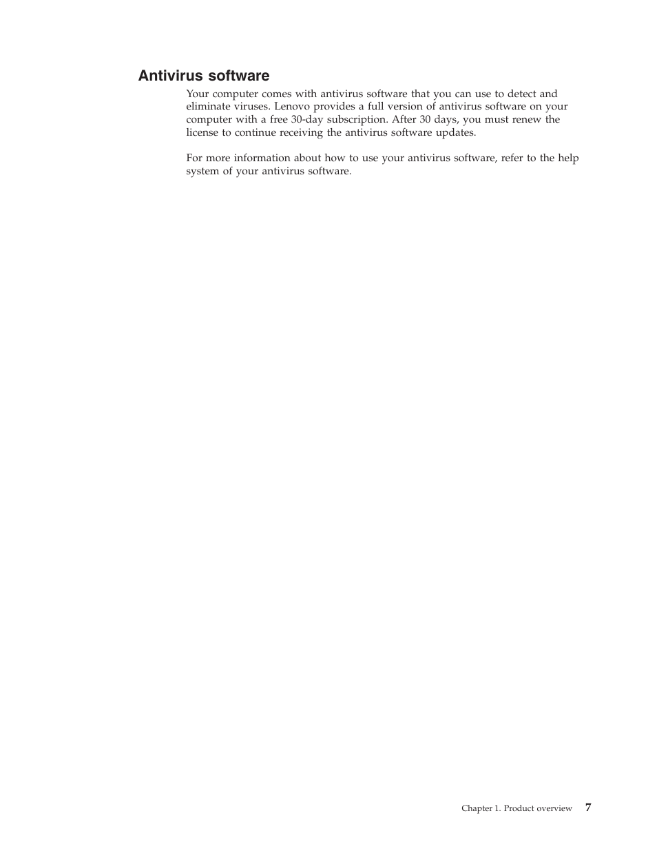 Antivirus software | Lenovo 3658 User Manual | Page 15 / 82
