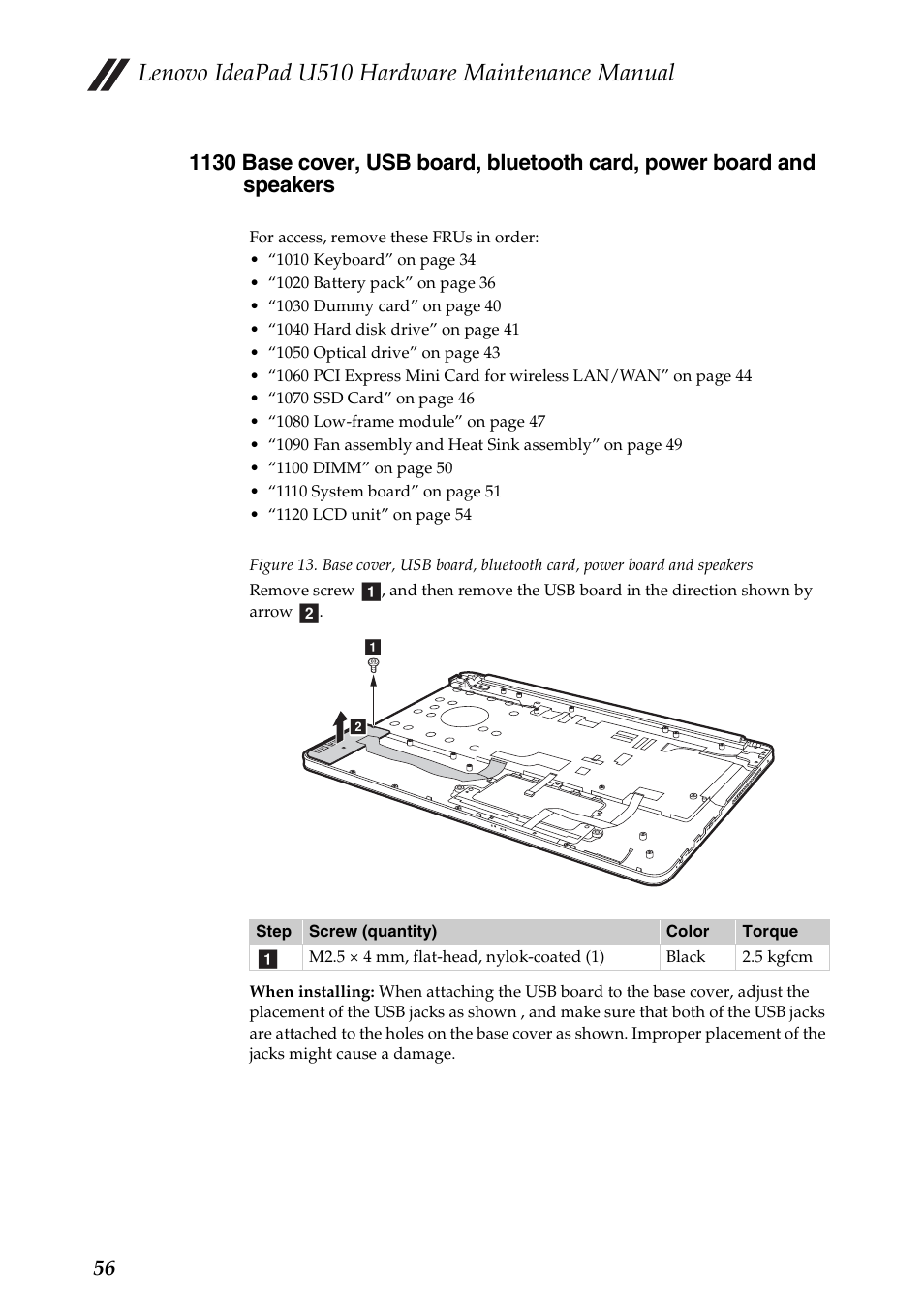 Lenovo ideapad u510 hardware maintenance manual | Lenovo U510 User Manual | Page 60 / 89