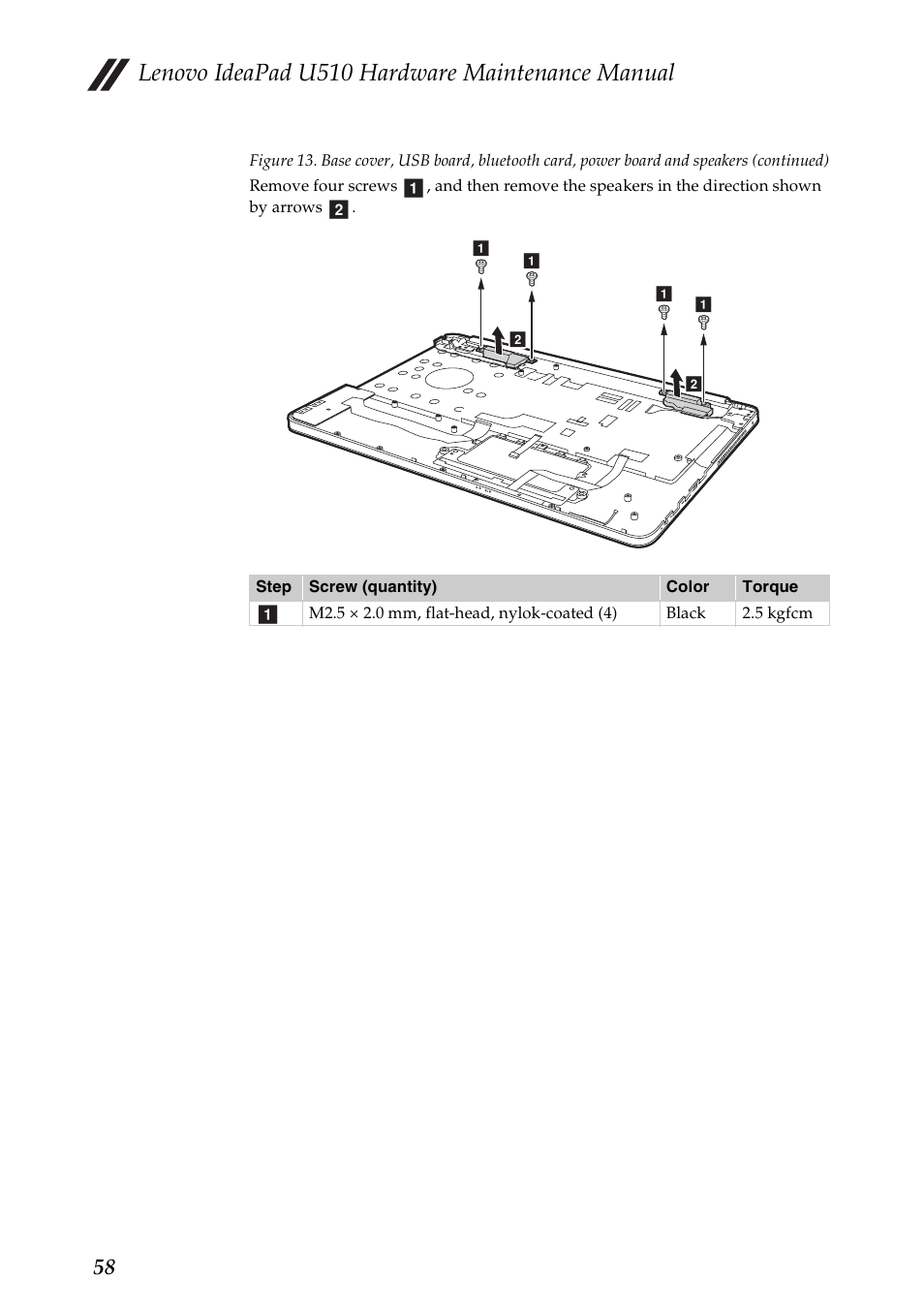 Lenovo ideapad u510 hardware maintenance manual | Lenovo U510 User Manual | Page 62 / 89