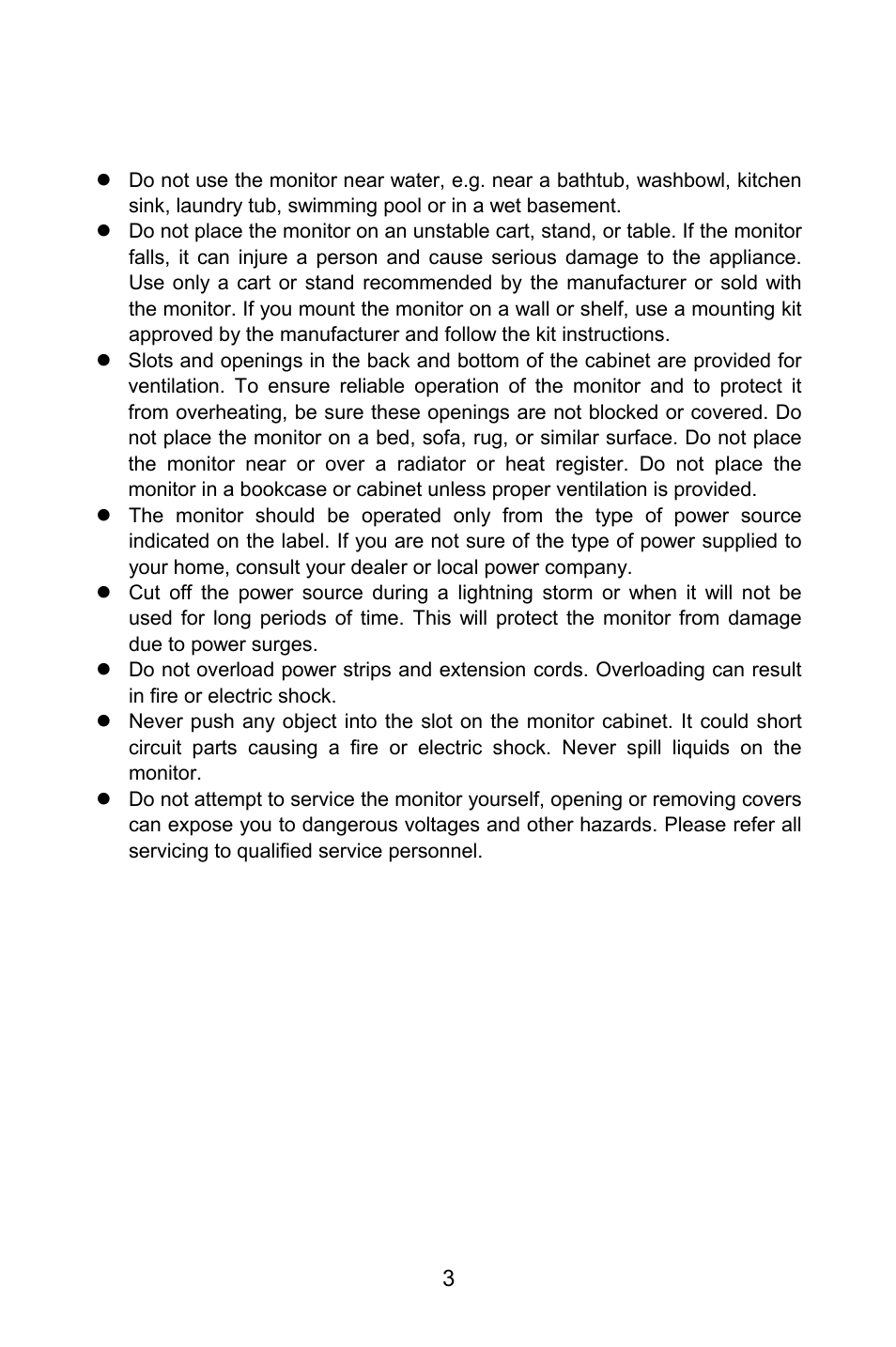 Precautions | Lenovo LXH-GJ17L3 User Manual | Page 3 / 18