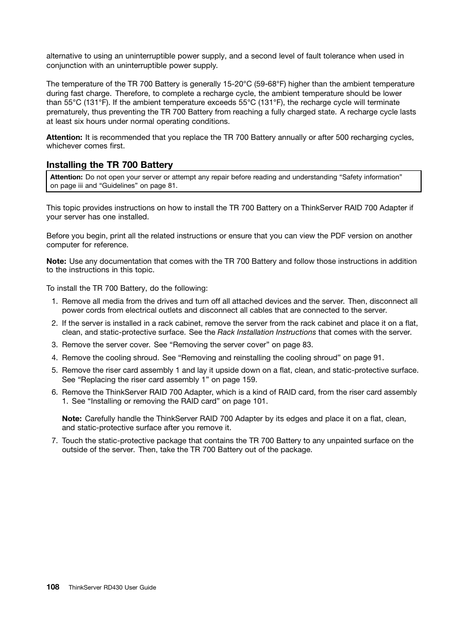 Lenovo RD430 User Manual | Page 120 / 218