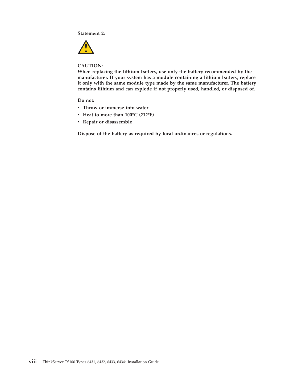 Lenovo THINKSERVER TS100 6434 User Manual | Page 10 / 110