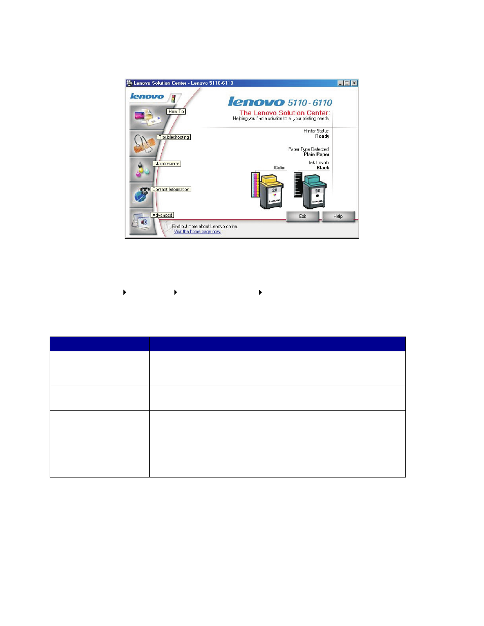 Lenovo solution center | Lenovo 5110 User Manual | Page 11 / 74