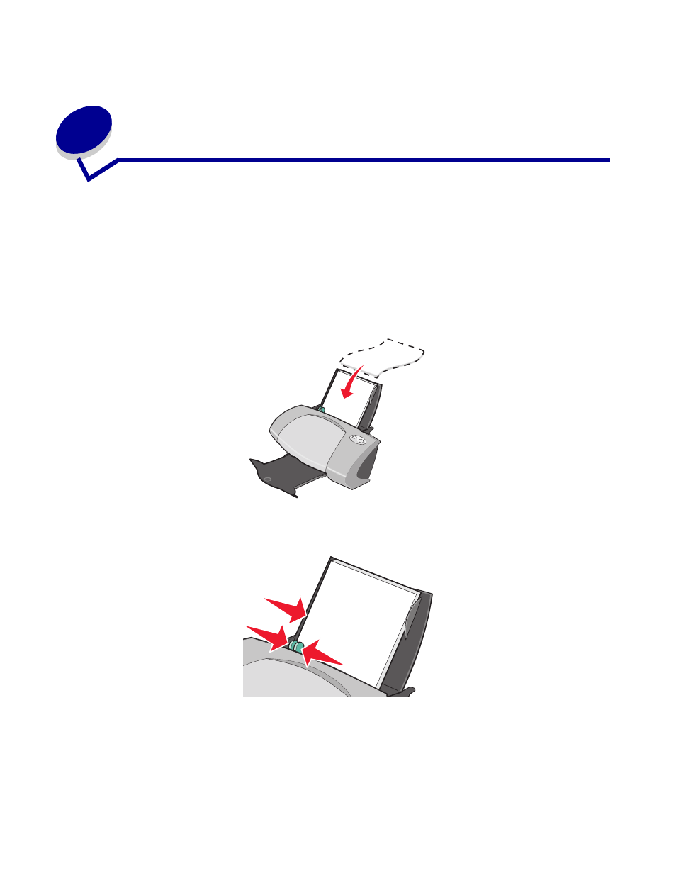 Printing ideas, Printing on plain paper, Step 1: load the paper | Chapter 2: printing ideas | Lenovo 5110 User Manual | Page 13 / 74