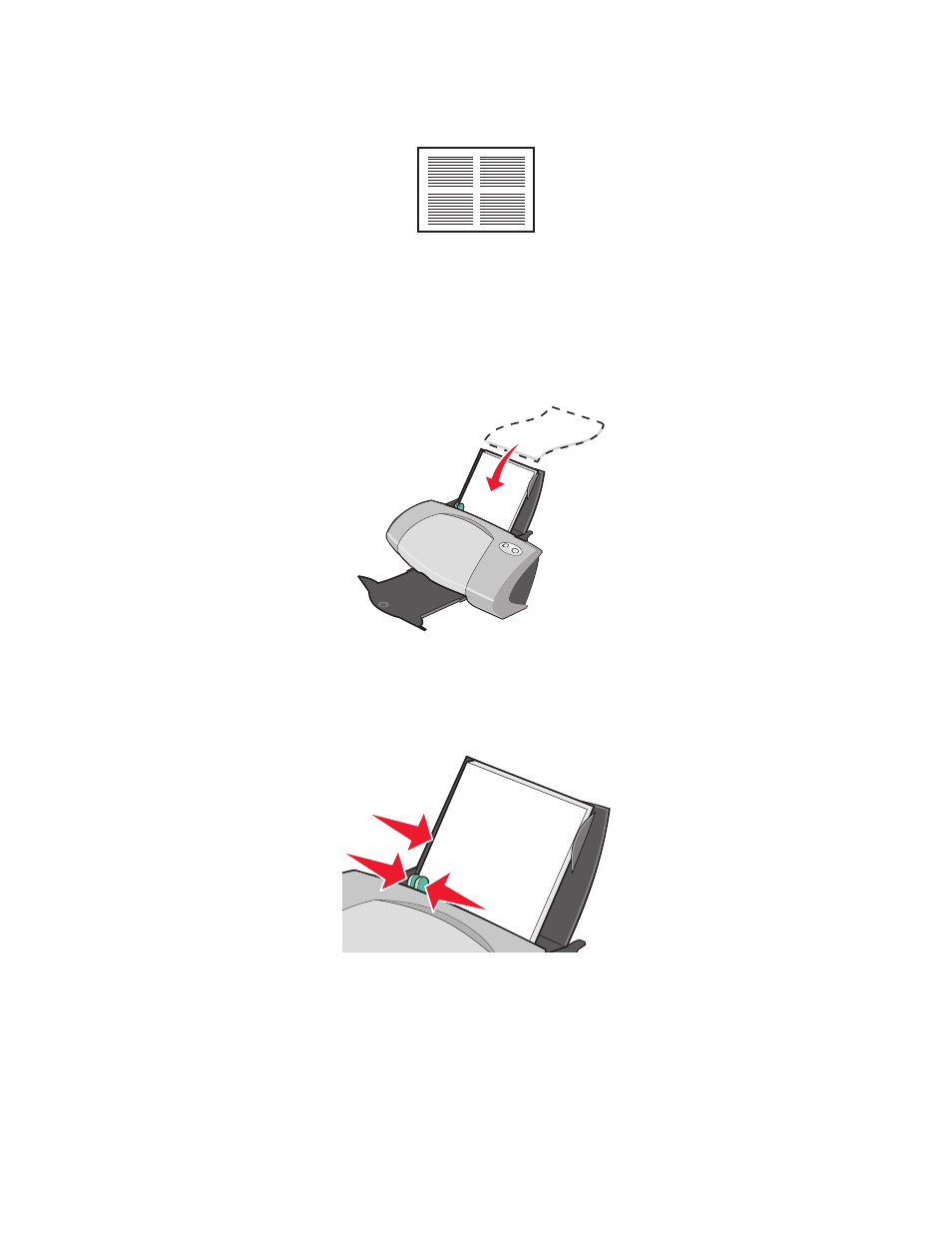 Printing handouts, Step 1: load the paper | Lenovo 5110 User Manual | Page 29 / 74