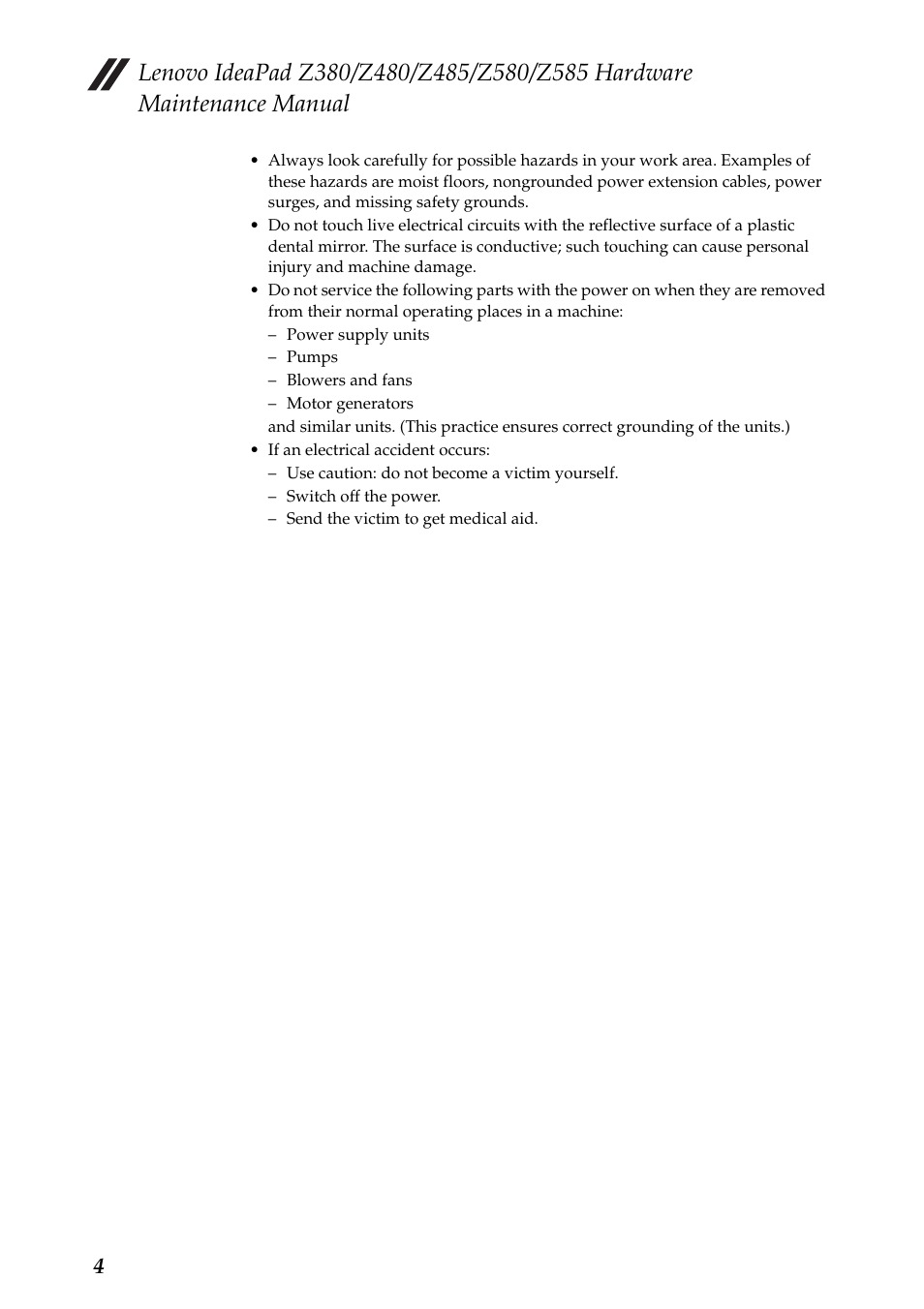 Lenovo Z480 User Manual | Page 8 / 132