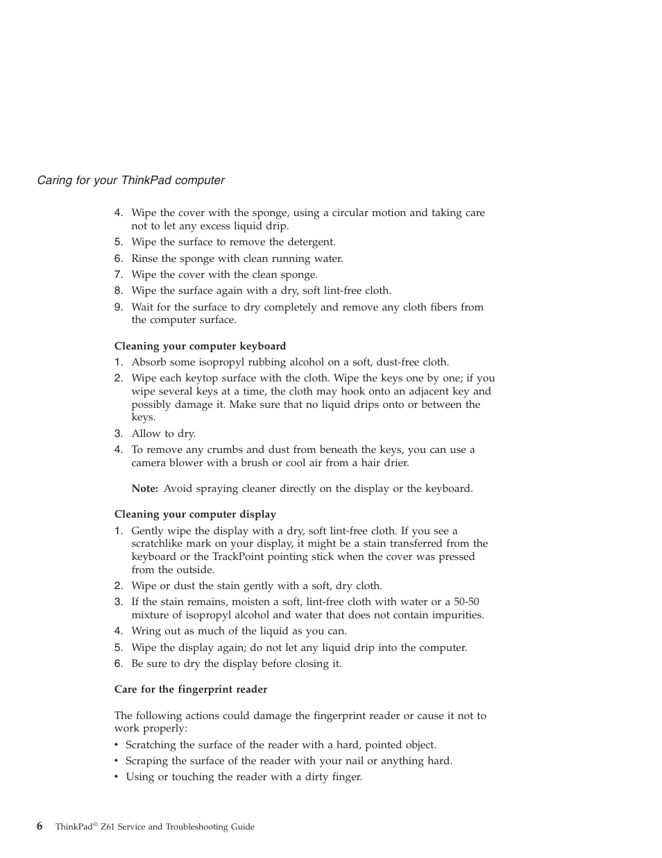 Lenovo Z61t User Manual | Page 14 / 76