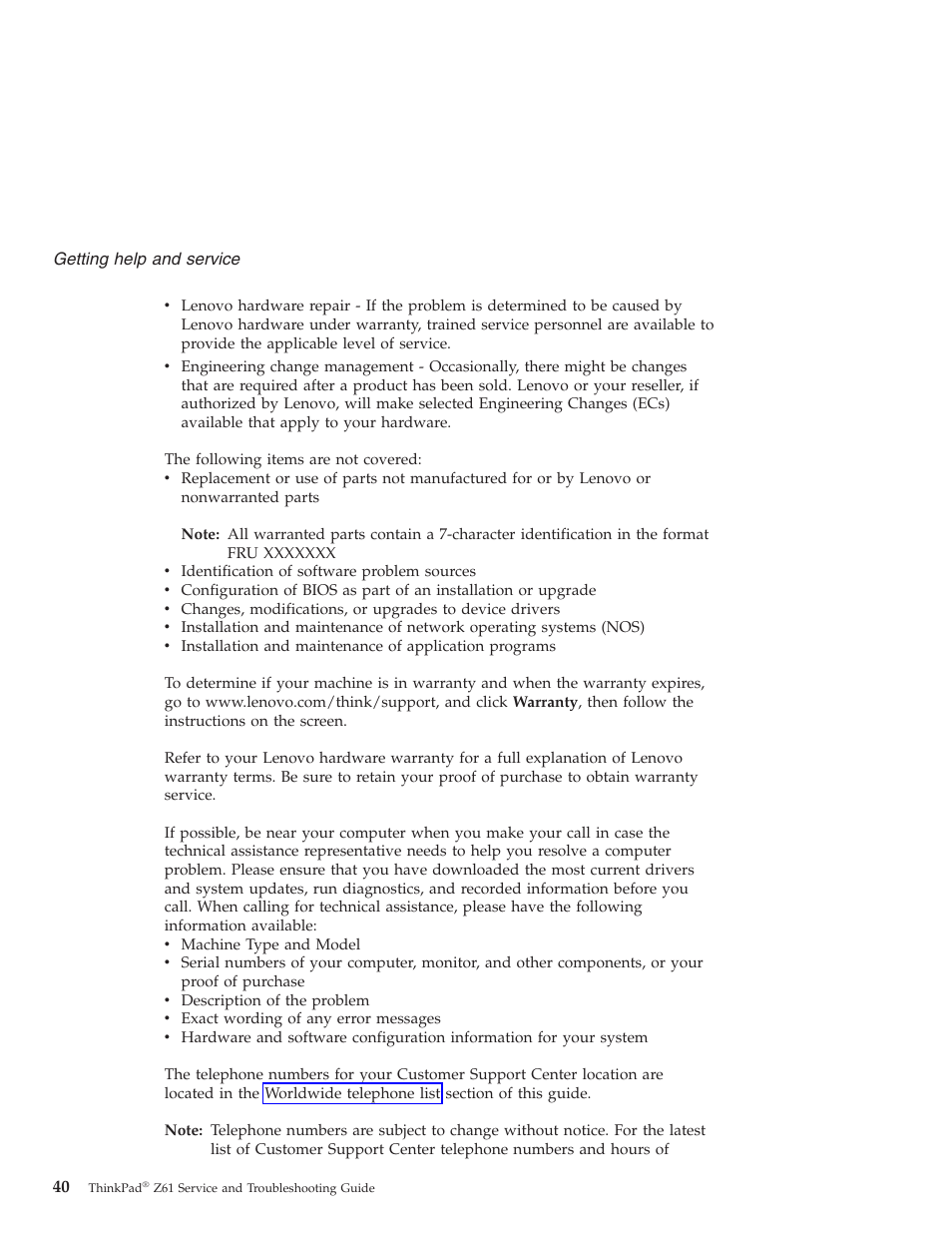 Lenovo Z61t User Manual | Page 48 / 76