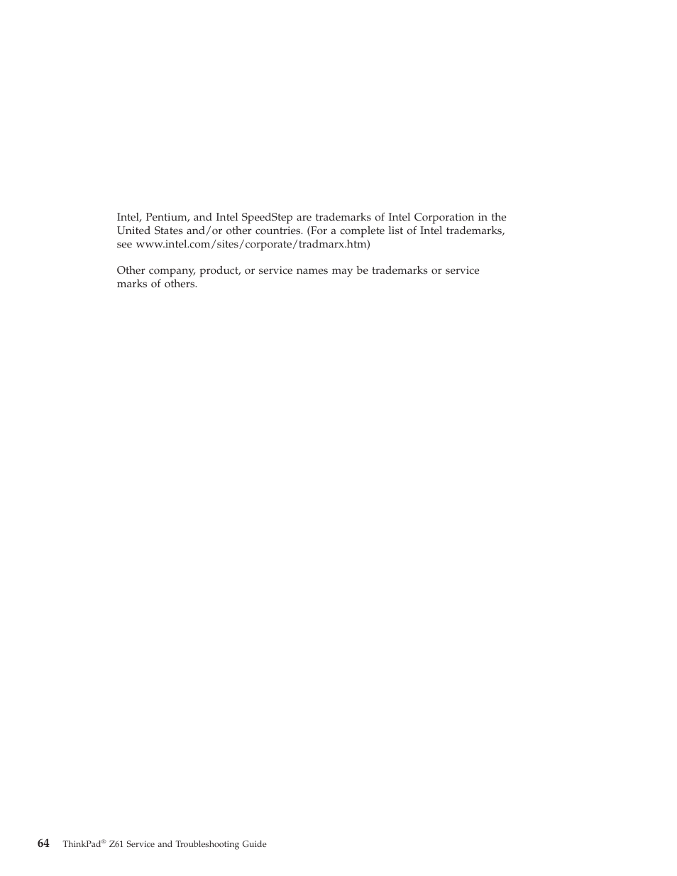 Lenovo Z61t User Manual | Page 72 / 76
