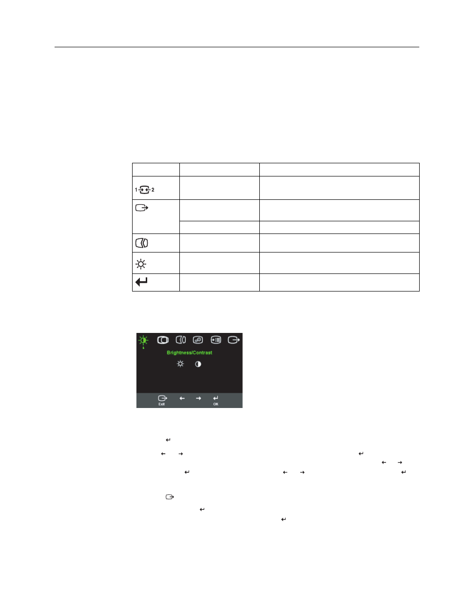 Adjusting your monitor image, Using the direct access controls, Using the on-screen display (osd) controls | Using the direct access controls -3, Using the on-screen display (osd) controls -3 | Lenovo D221 User Manual | Page 13 / 32