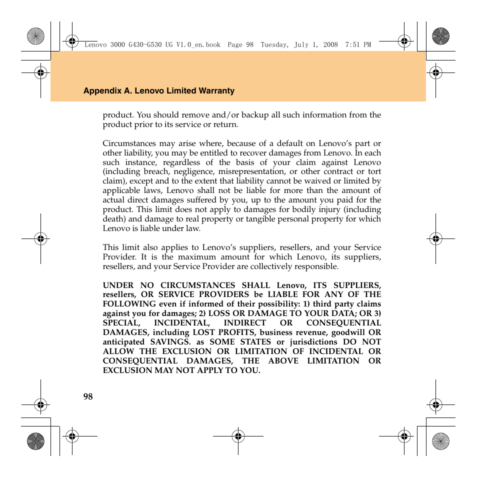 Lenovo 3000 G530 User Manual | Page 106 / 138