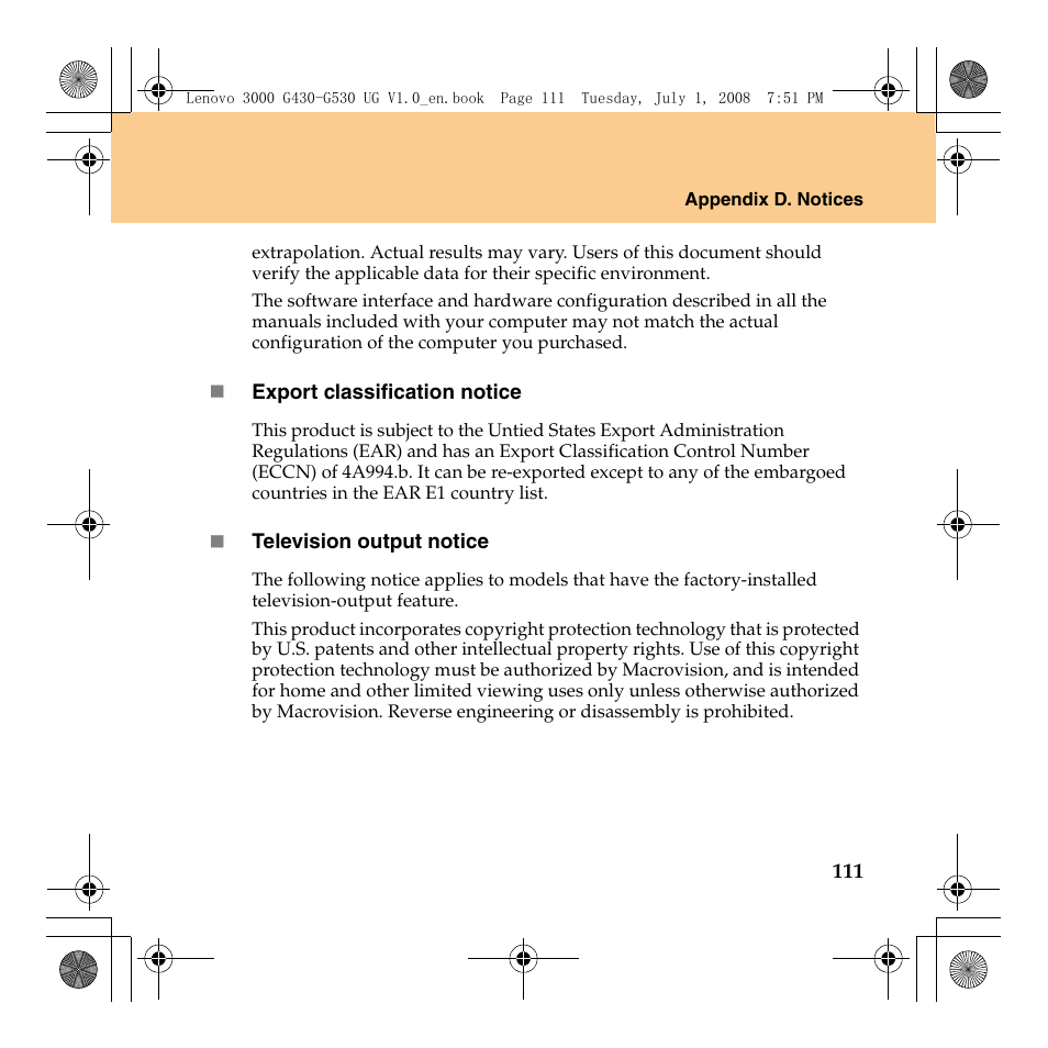 Lenovo 3000 G530 User Manual | Page 119 / 138