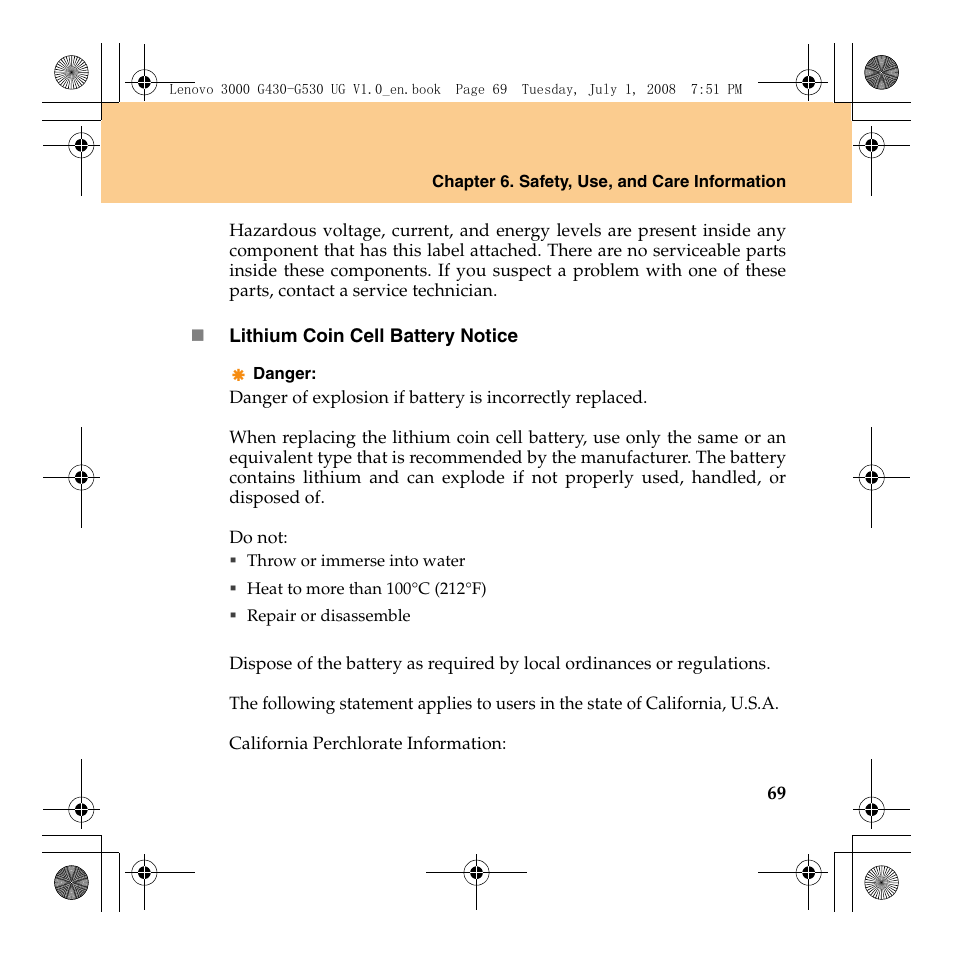 Lenovo 3000 G530 User Manual | Page 77 / 138