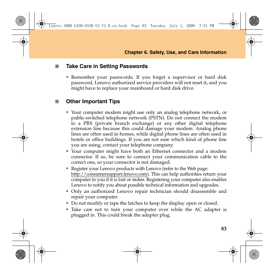 Lenovo 3000 G530 User Manual | Page 91 / 138