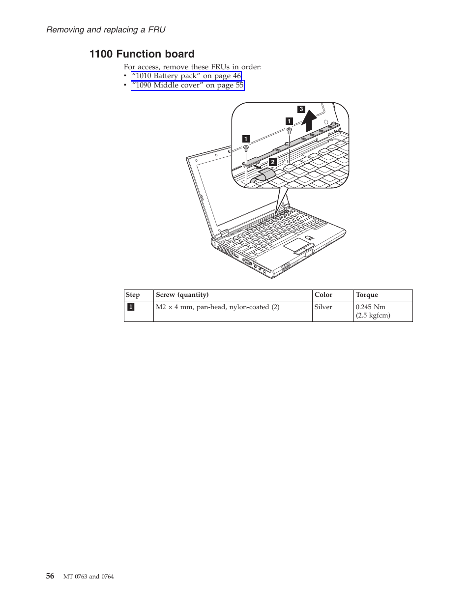 1100 function board, Function, Board | Lenovo V100 User Manual | Page 62 / 126