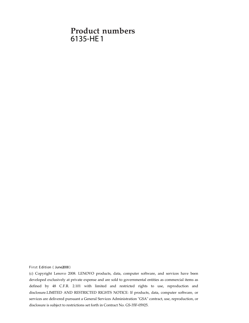 Product, Numbers | Lenovo ThinkVision L1900 User Manual | Page 2 / 29