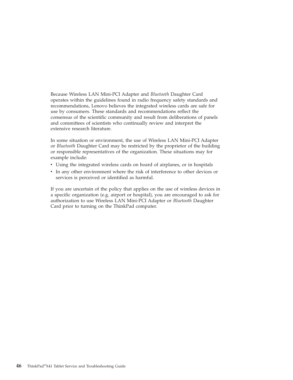Lenovo THINKPAD X41 User Manual | Page 70 / 110