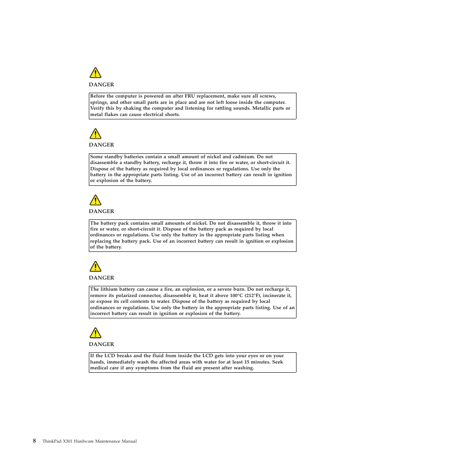 English | Lenovo X301 User Manual | Page 16 / 180