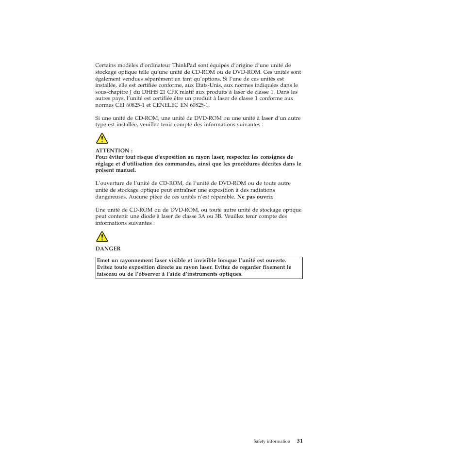 French | Lenovo X301 User Manual | Page 39 / 180