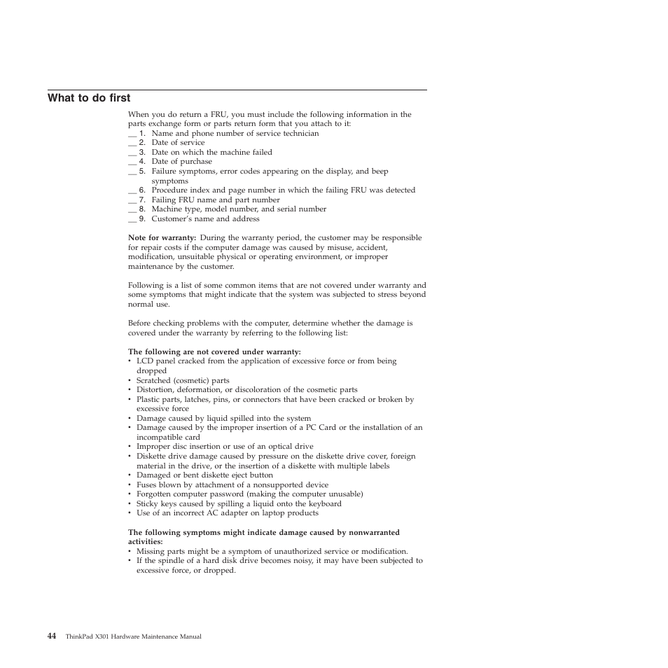 What to do first | Lenovo X301 User Manual | Page 52 / 180