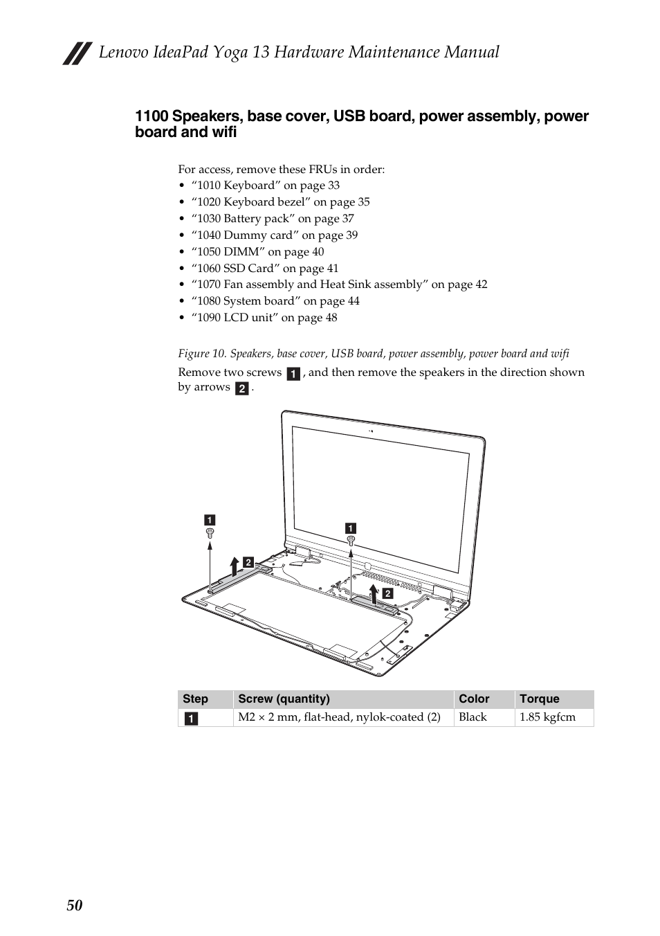 Lenovo ideapad yoga 13 hardware maintenance manual | Lenovo 13 User Manual | Page 54 / 72